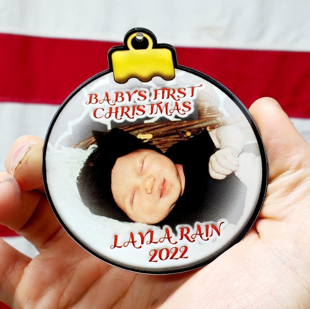Baby first Christmas ornament